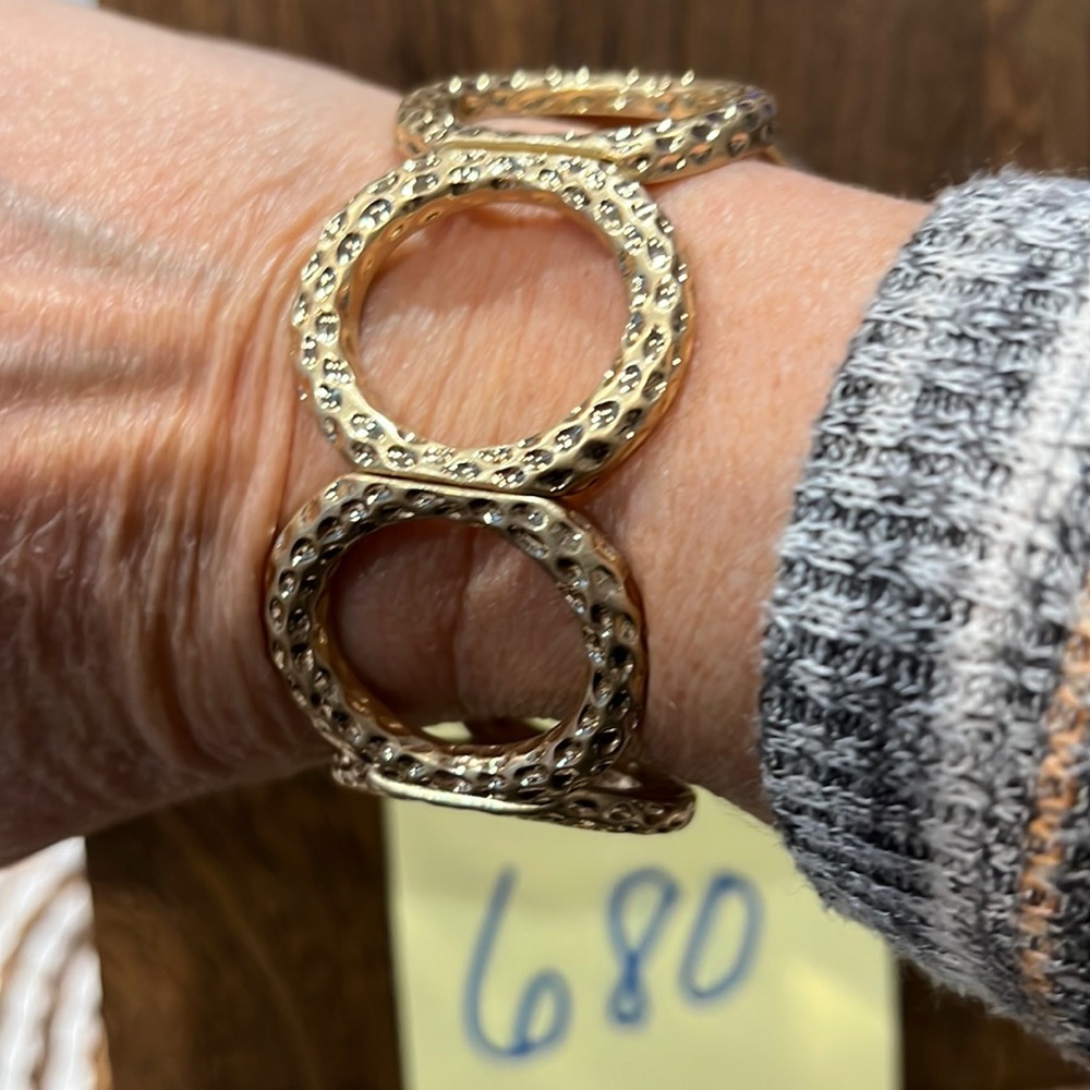 3/$18 Stretch Gold-tone Bracelet - NWOT - Lot 680